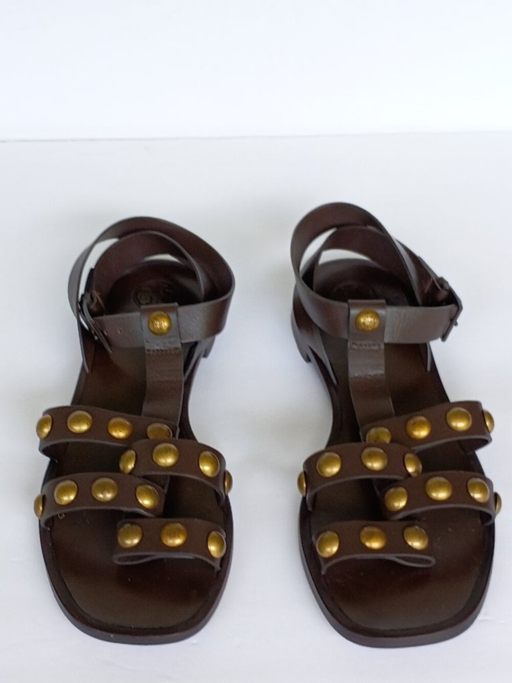 Tory Burch Blythe Studded Leather Sandals Size 7.5 M